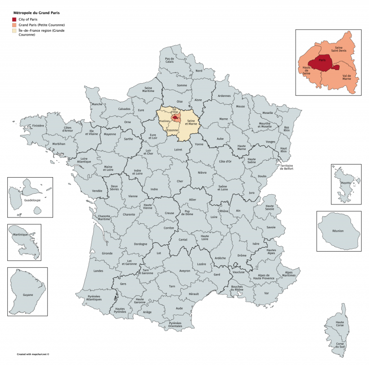 Métropole du Grand Paris Map